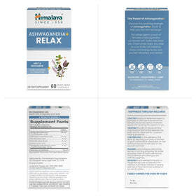 Himalaya Ashwagandha+ 540 mg, flacon sur une table en bois