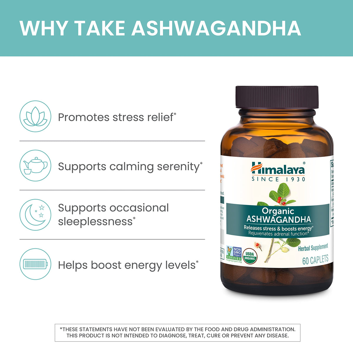 Himalaya Ashwagandha Bio 90 gélules, emballage