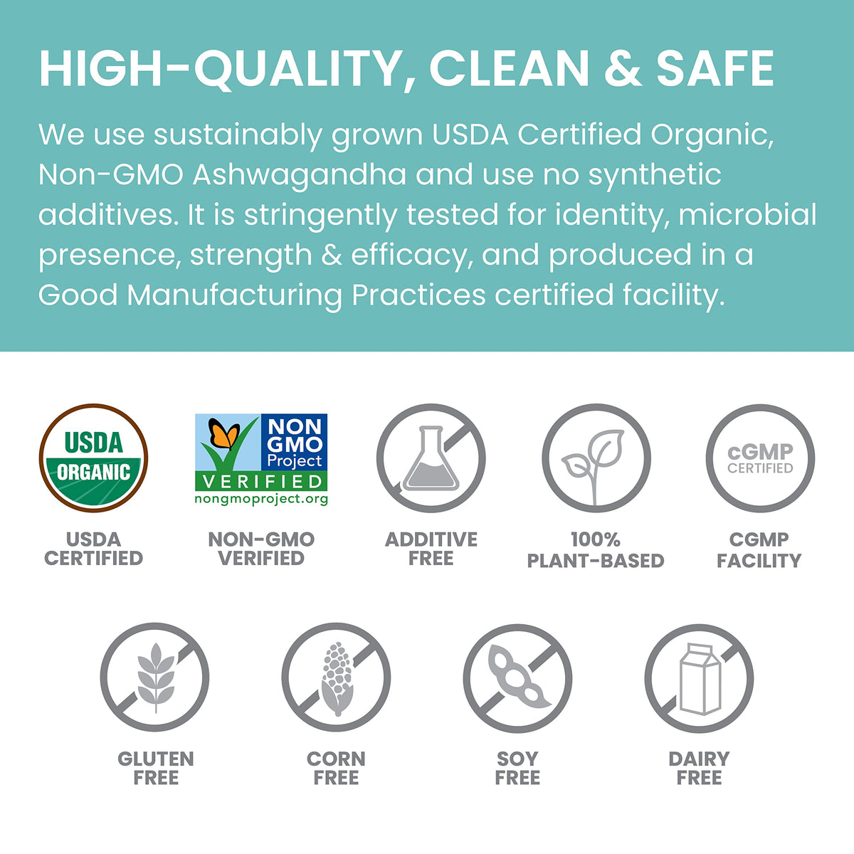Himalaya Ashwagandha Bio 90 gélules, ingrédients sur l'étiquette