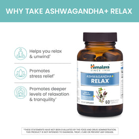 Himalaya Ashwagandha+ capsules végétales sur un fond neutre