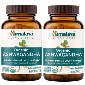 Himalaya Ashwagandha Racine Bio 670 mg 120 comprimés vue de face