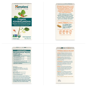 Himalaya Ashwagandha Racine Bio 670 mg avec des ingrédients naturels