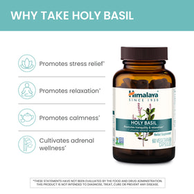 Himalaya Basilic Sacré 720mg 60 Capsules arrière