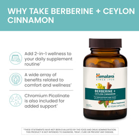 Himalaya Berberine étiquette du produit avec ingrédients