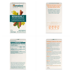 Himalaya Berberine, vue du flacon et des capsules