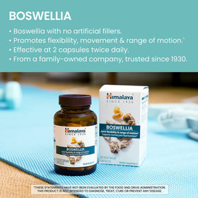 Himalaya Boswellia Serrata 250 mg capsules ouvertes sur une table