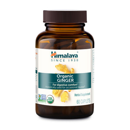 Himalaya Capsules de Racine de Gingembre Bio 60 Comprimés vue de face