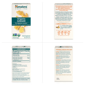 Himalaya Capsules de Racine de Gingembre Bio avec vue latérale