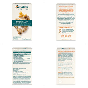 Himalaya Capsules Extrait de Boswellia 250 mg avec un verre d'eau