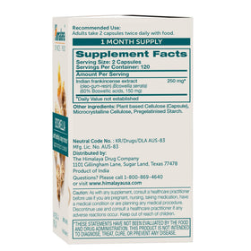 Himalaya capsules extrait de Boswellia 250 mg vue arrière