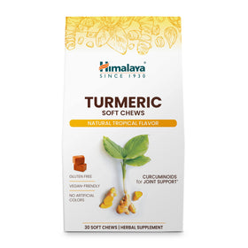Himalaya Chews Curcuma 300 mg vue avant avec emballage