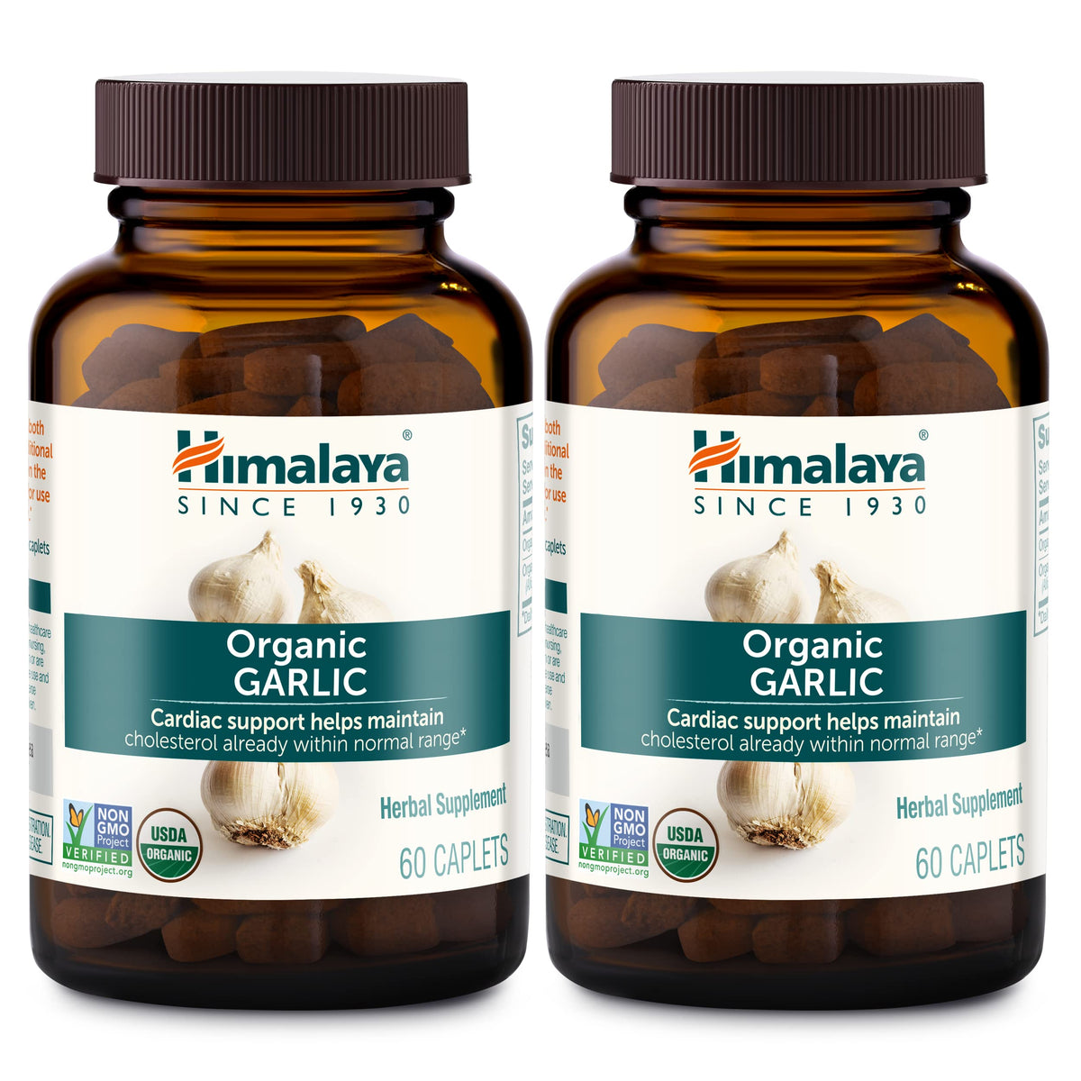 Himalaya Compléments Alimentaires Ail Bio 1400 mg, 60 Comprimés, vue de face