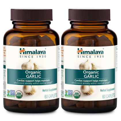 Himalaya Compléments Alimentaires Ail Bio 1400 mg, 60 Comprimés, vue de face