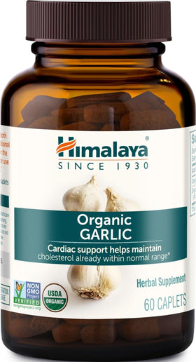 Himalaya Compléments Alimentaires Ail Bio 1400 mg, 60 comprimés vue de face
