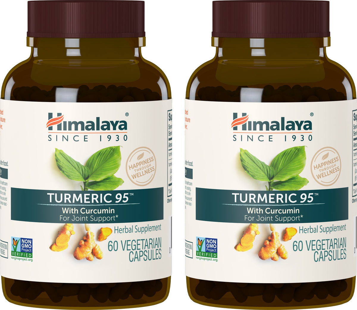Himalaya Curcuma 95 Curcumine 600 mg 120 Capsules - Vue de face