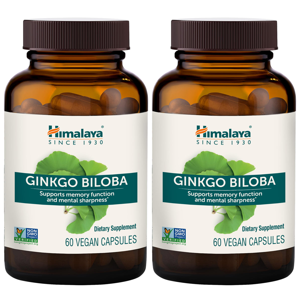 Himalaya Ginkgo Biloba 120 mg 60 capsules vue de face