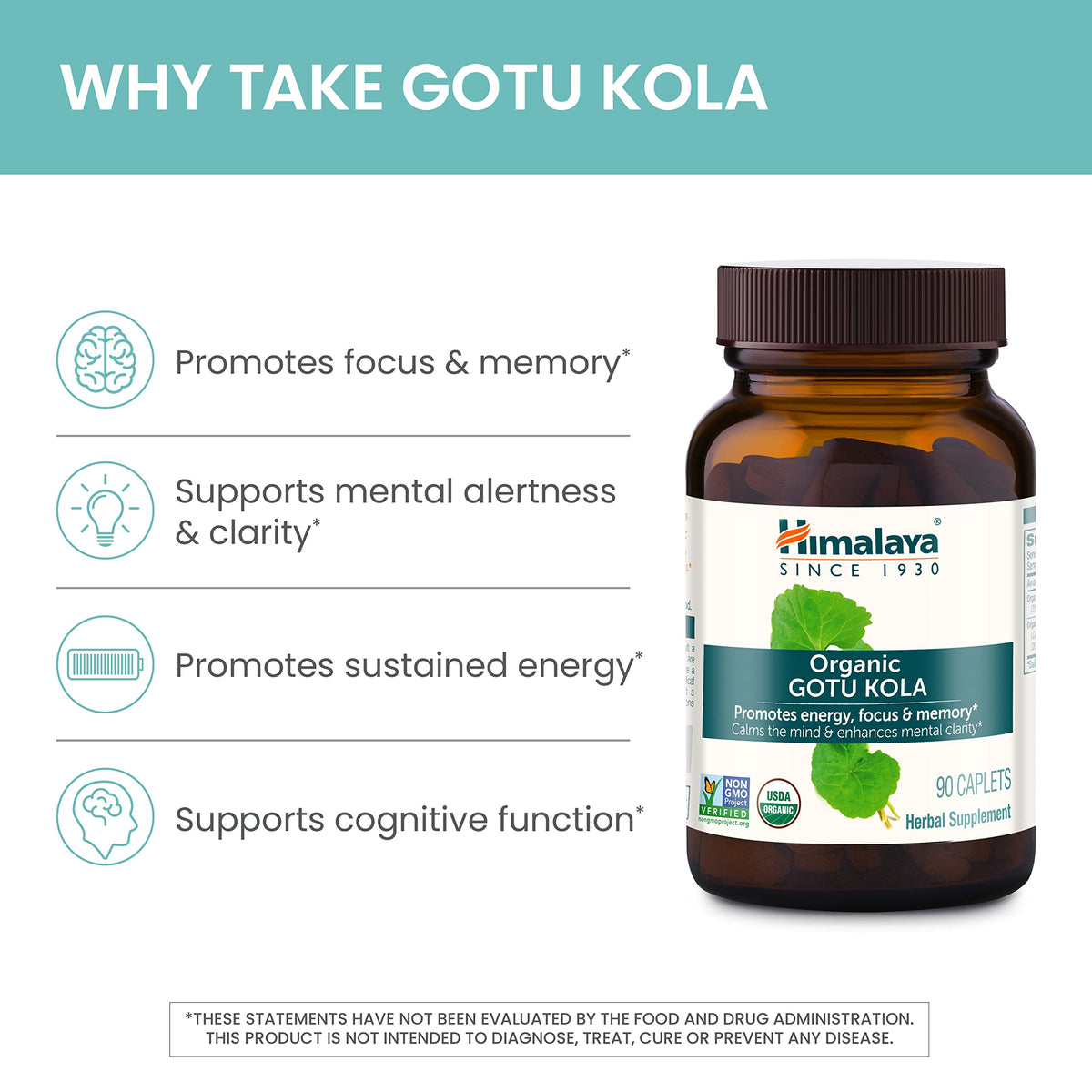 Himalaya Gotu Kola Capsules 650 mg, mise en scène avec des plantes