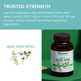 Himalaya Hello Alert gélules sur table en bois