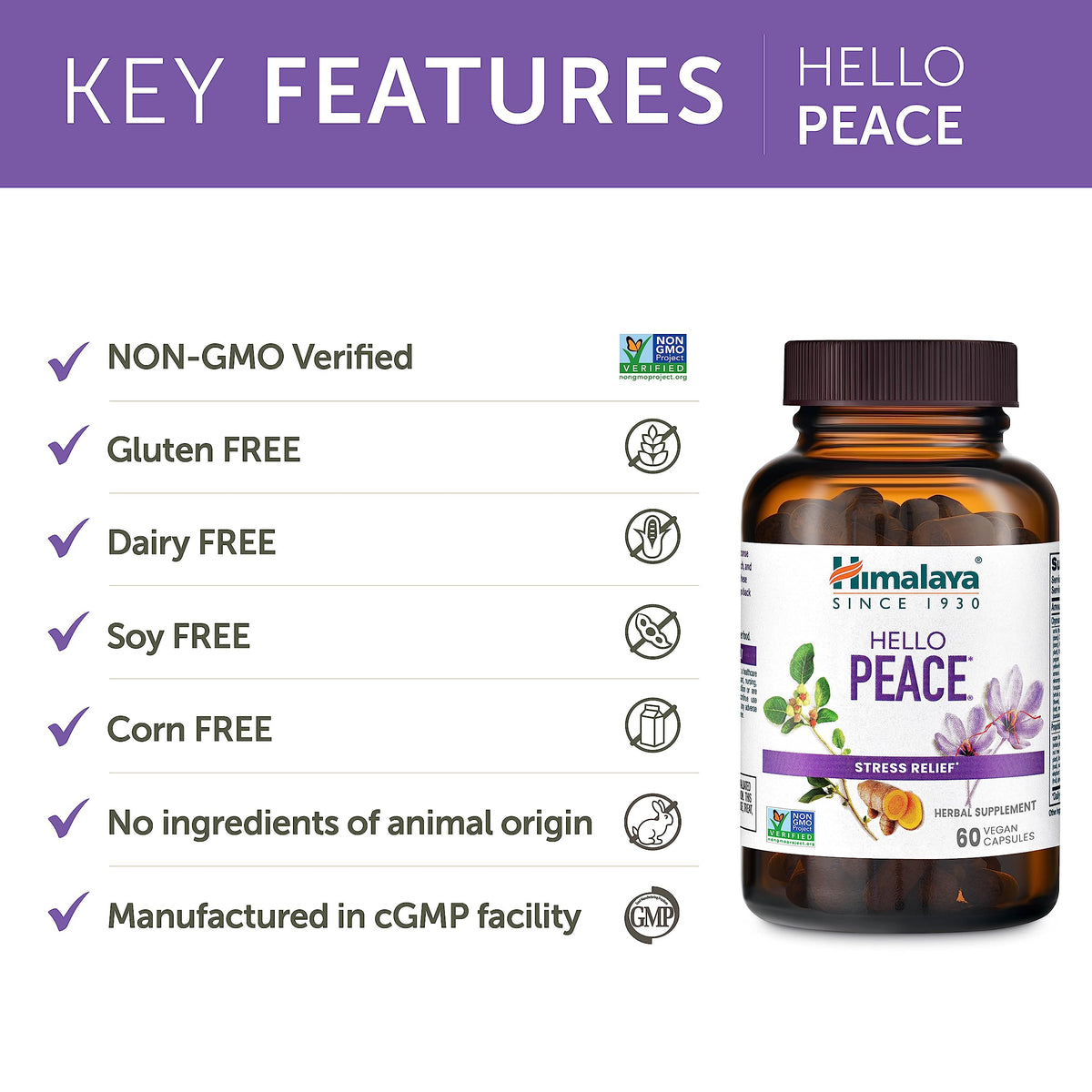 Himalaya Hello Peace complément alimentaire avec ingrédients ayurvédiques
