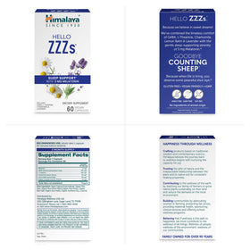 Himalaya Hello ZZZs 60 capsules avec des éléments de daily wellness