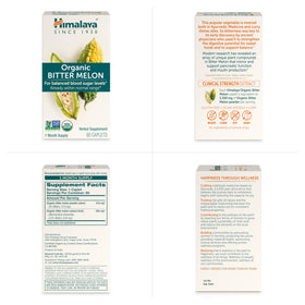Himalaya Karela Capsules 660 mg, packaging et informations