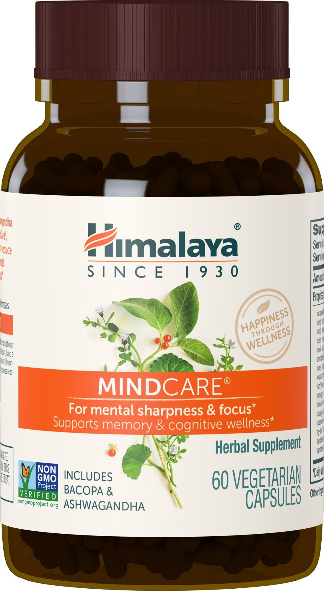 Himalaya MindCare complément cérébral 60 capsules vue de face