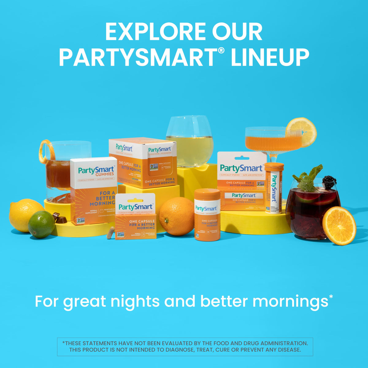 Himalaya PartySmart capsules sur fond blanc