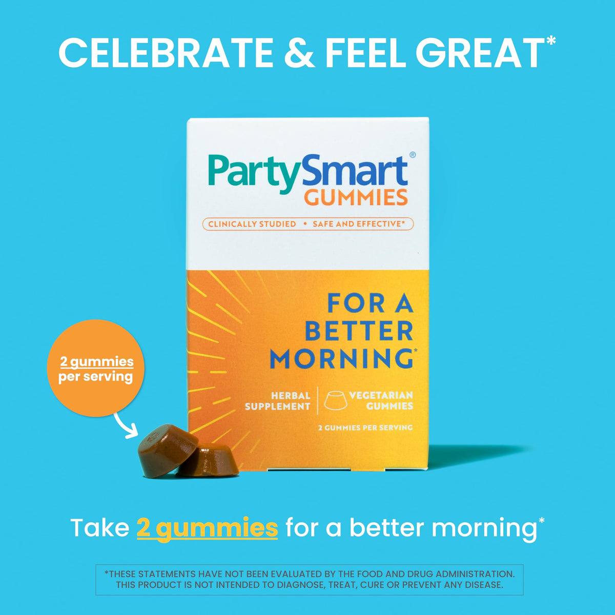 Himalaya PartySmart Gummies devant un fond neutre