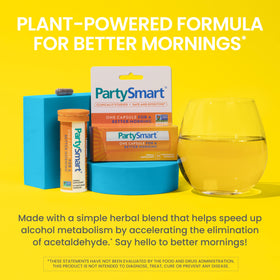 Himalaya PartySmart tube ouvert montrant les capsules
