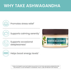 Himalaya Poudre de Racine d'Ashwagandha 181g cuillère de poudre