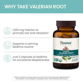 Himalaya Racine de Valériane Bio 1000 mg 60 Capsules arrière