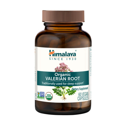Himalaya Racine de Valériane Bio 1000 mg 60 Capsules vue de face