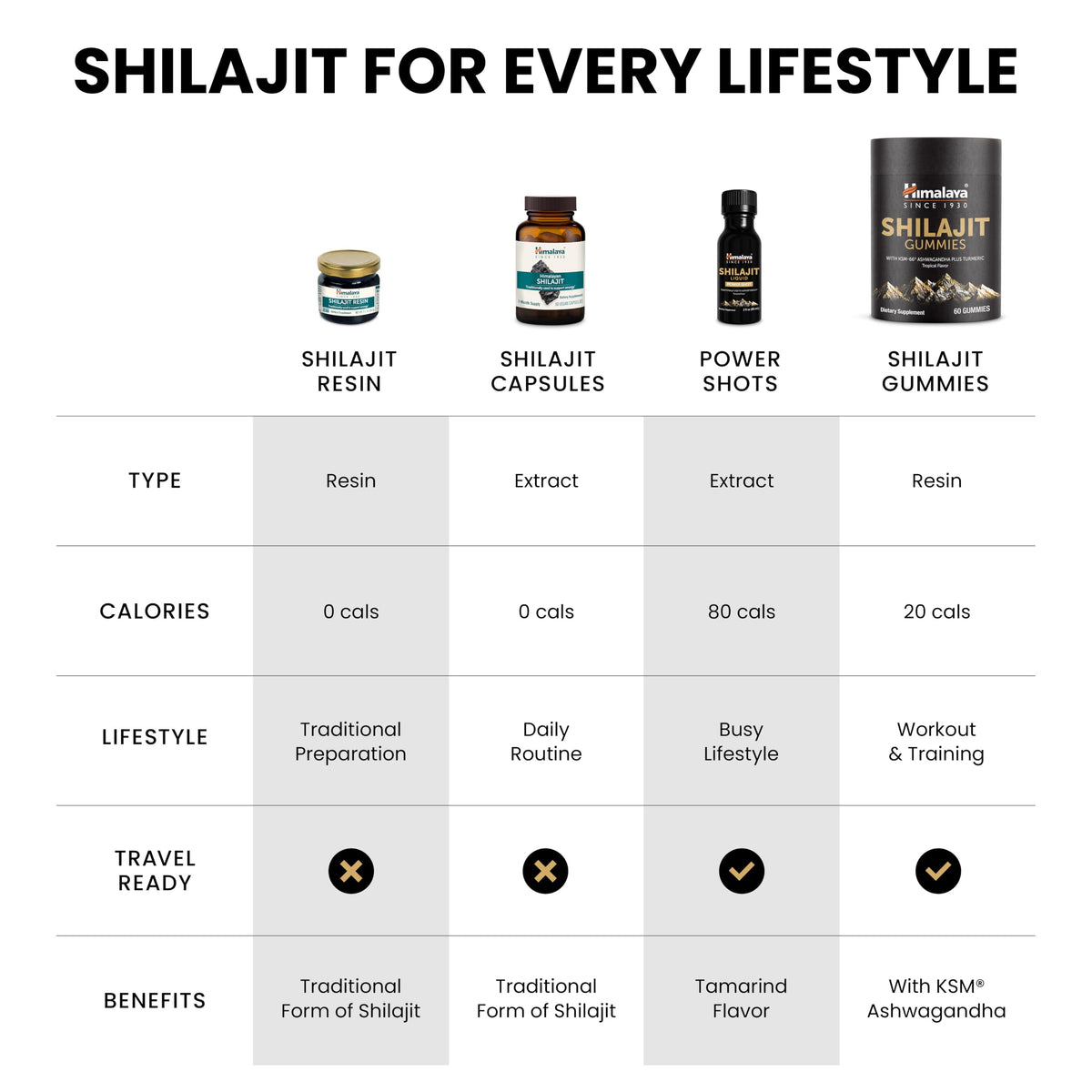 Himalaya Shilajit Résine avec cuillère pour dosage