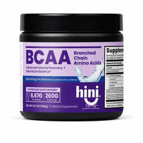HINI Poudre BCAA agrumes vue avant du contenant