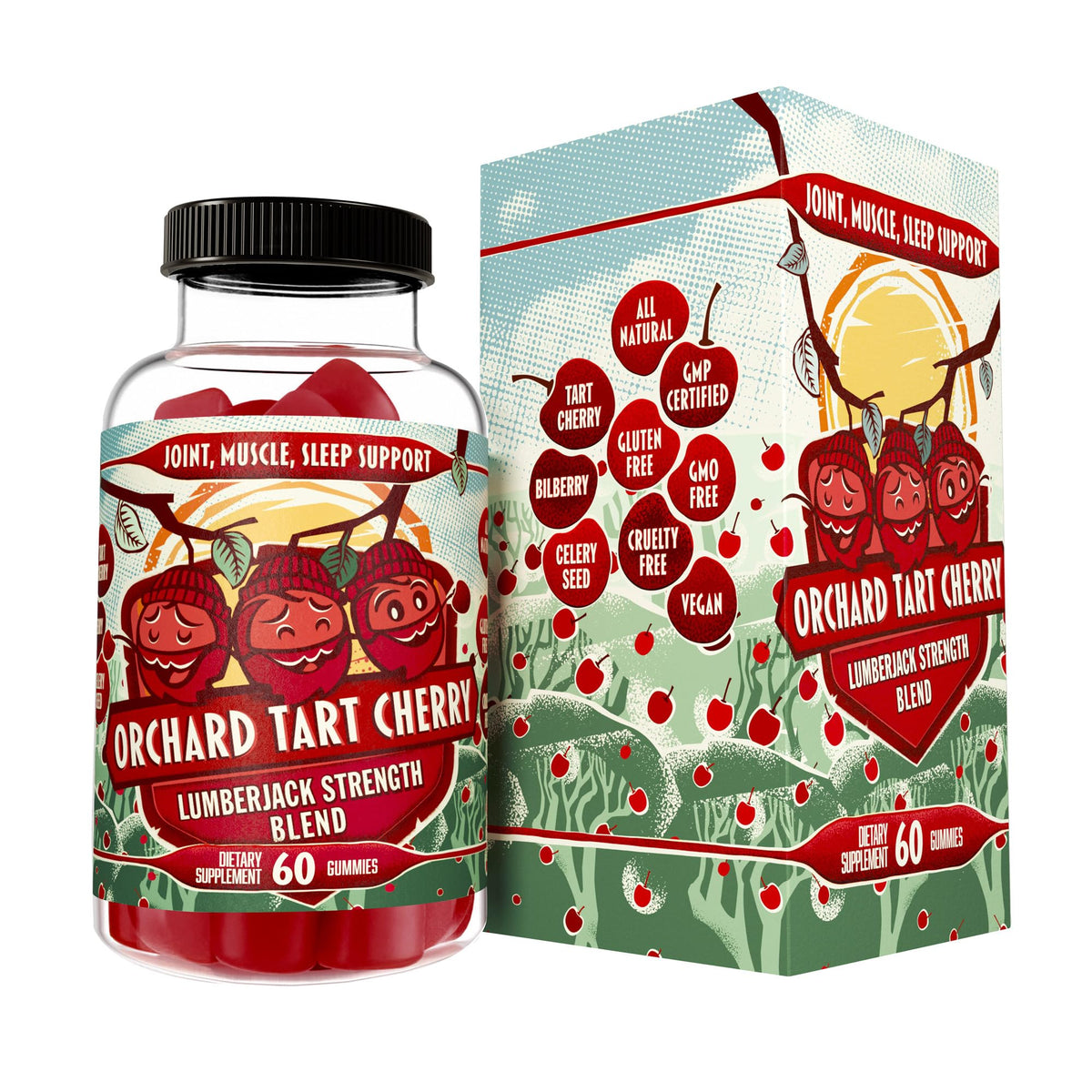 Hippie Farms Gommes de Cerise Acide Montmorency 249g vue de face