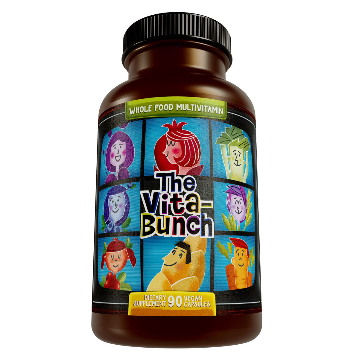 Hippie Farms Multivitamines sur une table de cuisine