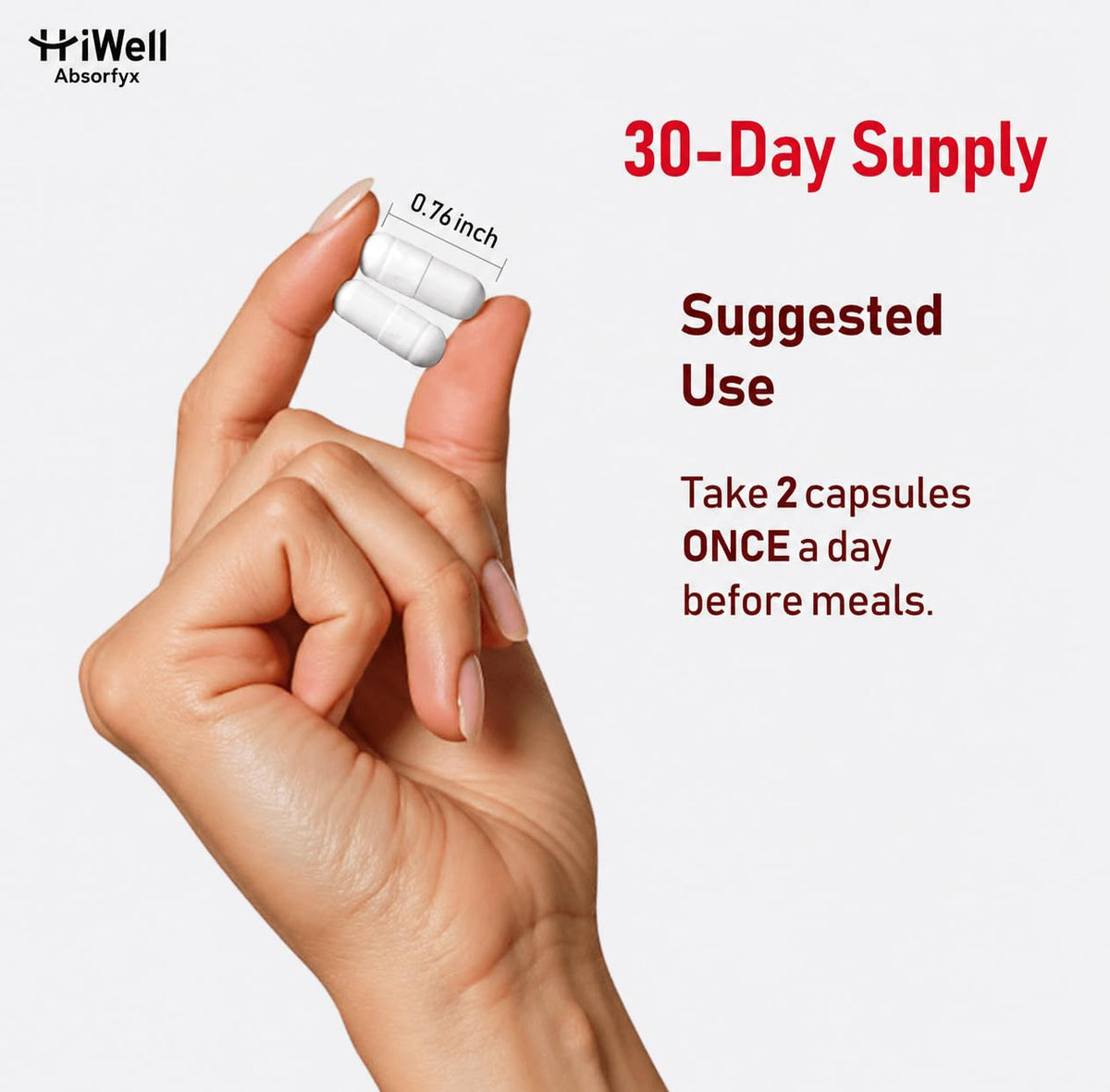 HiWell Absorfyx Berbérine 300mg, capsules vegan