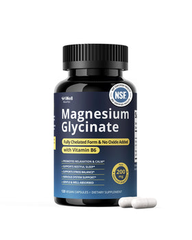 HiWell Absorfyx Magnésium Glycinate 200mg 120 capsules vue de face