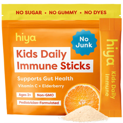 HIYA Complément Alimentaire Enfant 20 Stick Packs Orange vue de face