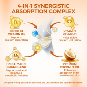 Hlonns D3 K2 Vitamine 10000 IU gélules softgels