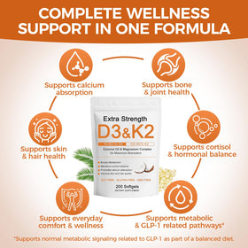Hlonns D3 K2 Vitamine 10000 IU ingrédients principaux