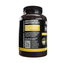 HMB PURE ORIGINAL INGREDIENTS capsules avec étiquette