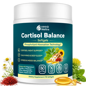 HMHDWelltra Compléments Alimentaires Cortisol 10-en-1 emballage avant