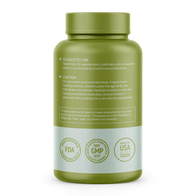 HMS Nutrition Ginseng Rouge Coréen 2000mg bouteille ouverte avec capsules