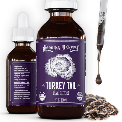 Hodgins Harvest Extrait de Champignon Turkey Tail 2 fl oz devant