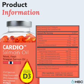Hofseth BioCare, gélules d'huile de poisson sur fond blanc