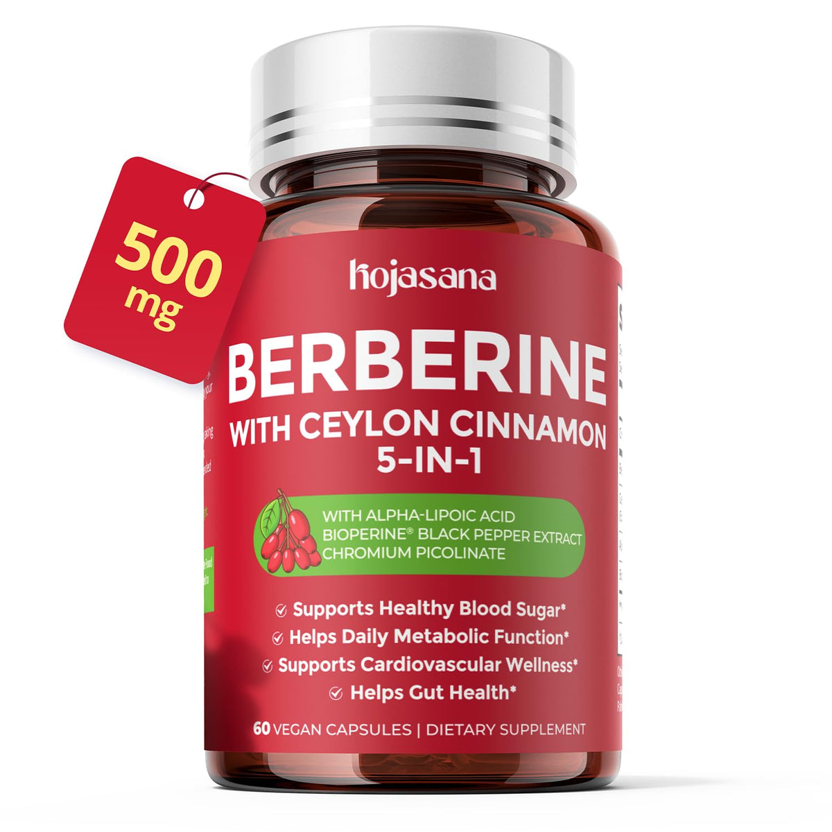 HojaSana Complexe Berbérine 500mg devant de l'emballage
