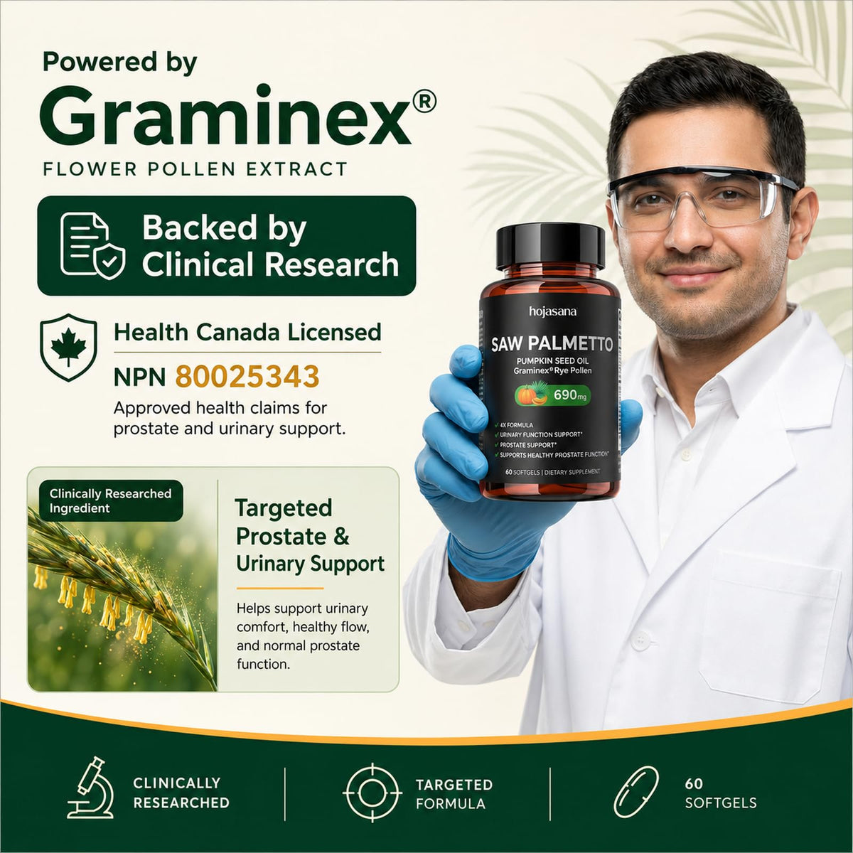 HojaSana Saw Palmetto 320mg dans un cadre de vie quotidienne