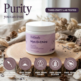 Holiherb Myo D-Chiro Inositol 40:1 Poudre 290g avec ingrédients