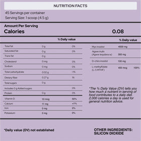 Holiherb Myo D-Chiro Inositol 40:1 Poudre 290g étiquette